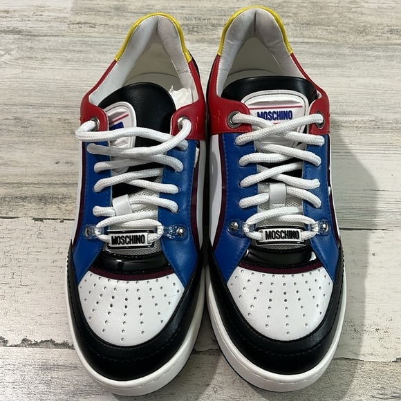 Moschino Kevin 40 Color block Sneakers New Size 38 - Picture 2 of 15